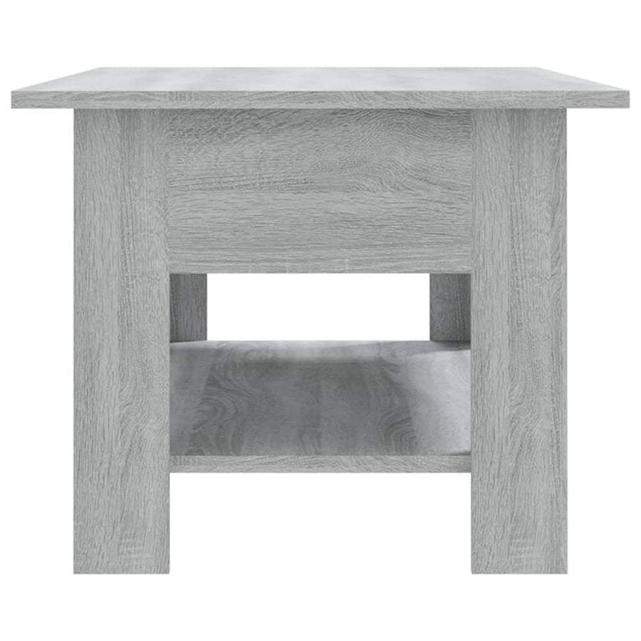 Salontafel 02X55X42 Cm Spaanplaat Eikenkleurig Grijs sonoma