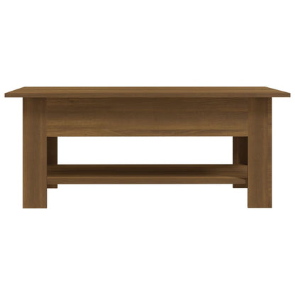 Salontafel 102x55x42 cm bewerkt hout bruin eikenkleur