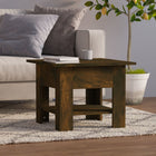 Salontafel 55x55x42 cm bewerkt hout eikenkleurig