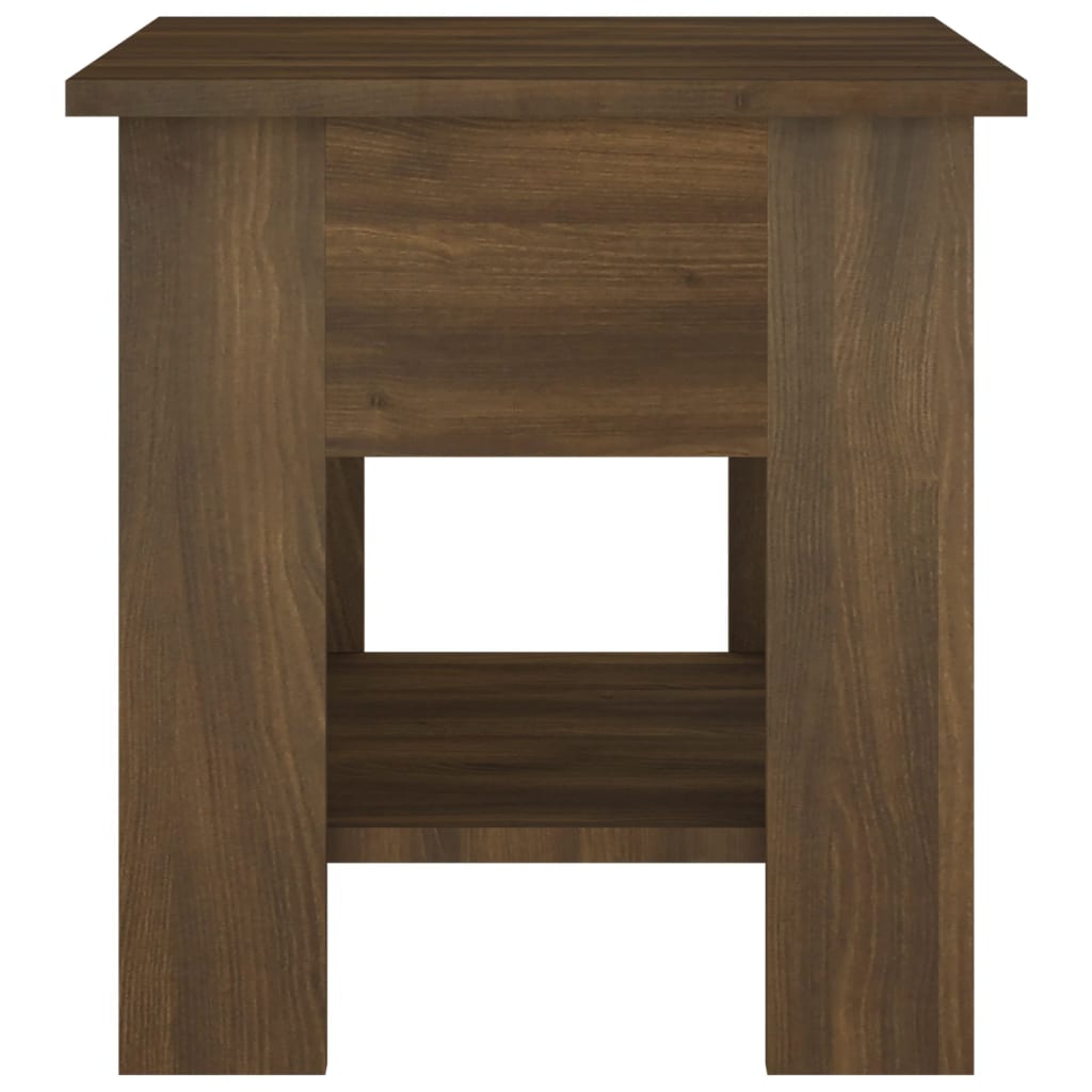 Salontafel 40X40X42 Cm Bewerkt Hout bruin eikenkleur