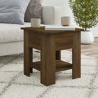 Coffee table 40x40x42 cm engineered wood brown oak look