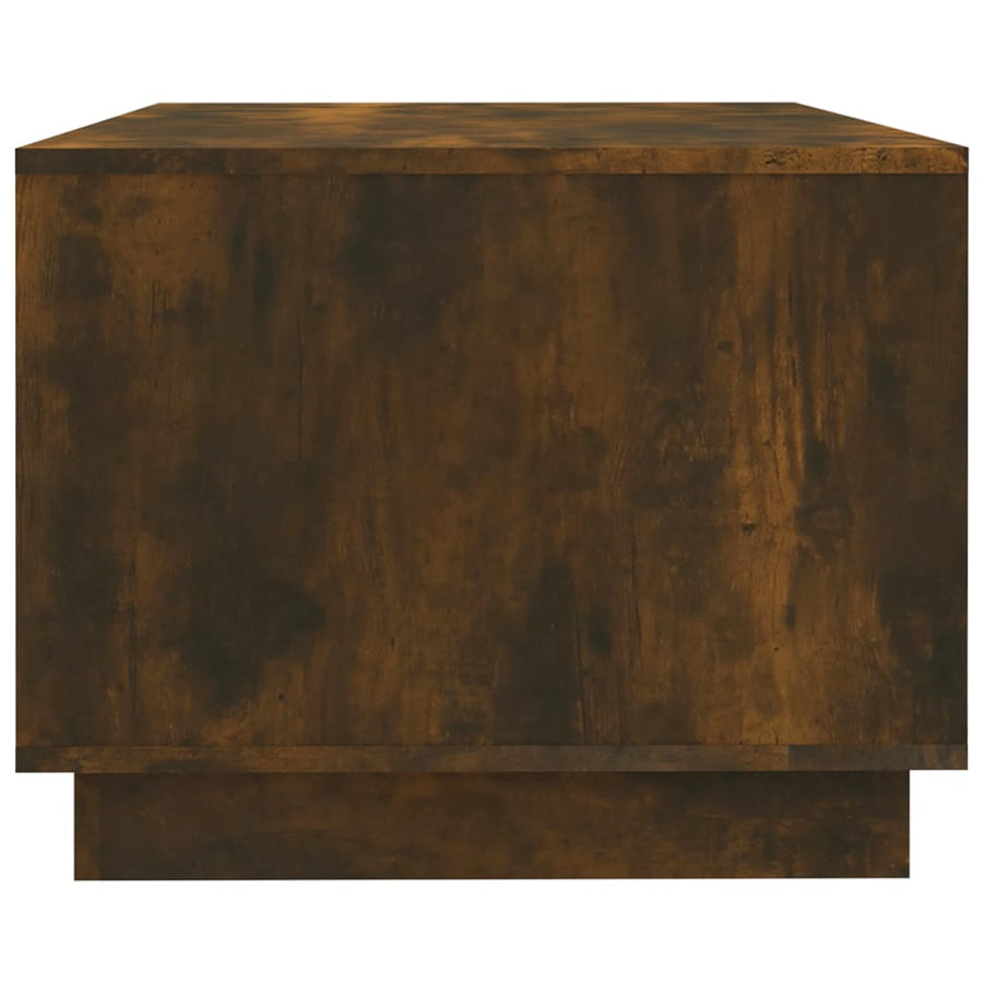 Salontafel 02X55X43 Cm Spaanplaat Kleurig Gerookt eiken