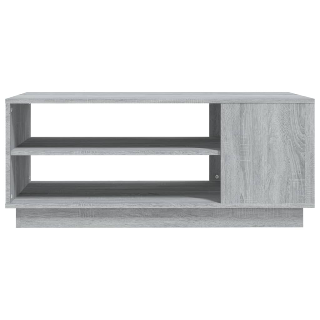 Salontafel 102x55x43 cm bewerkt hout grijs sonoma eikenkleurig