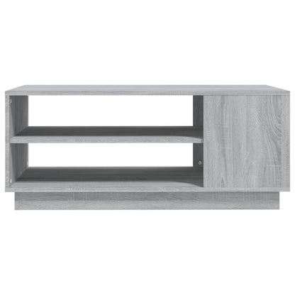 Salontafel 102x55x43 cm bewerkt hout grijs sonoma eikenkleurig
