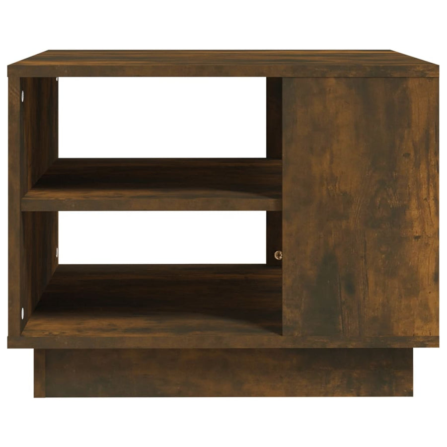Salontafel 55x55x43 cm spaanplaat gerookt eikenkleurig Gerookt eiken