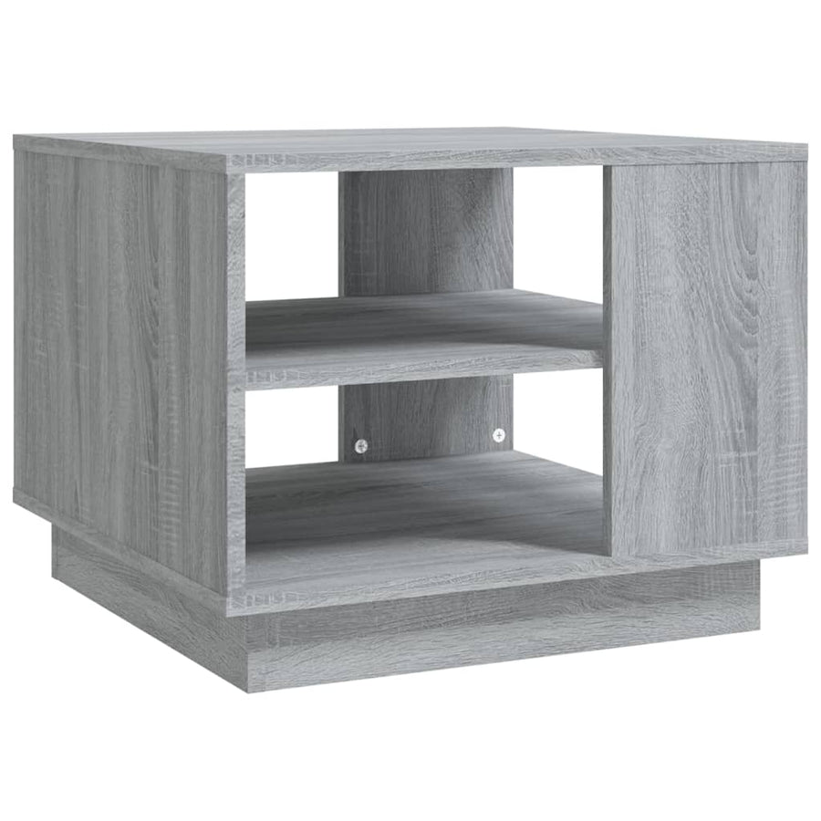 Salontafel 55x55x43 cm spaanplaat grijs sonoma eikenkleurig Grijs sonoma