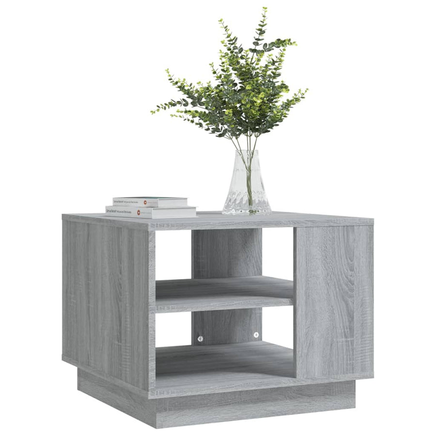 Salontafel 55x55x43 cm spaanplaat grijs sonoma eikenkleurig Grijs sonoma