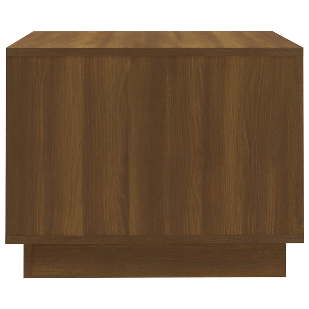 Salontafel 55x55x43 cm bewerkt hout bruin eikenkleur