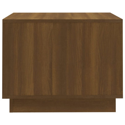 Salontafel 55x55x43 cm bewerkt hout bruin eikenkleur