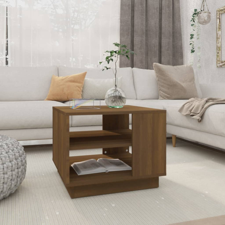 Salontafel 55X55X43 Cm Spaanplaat Zwart