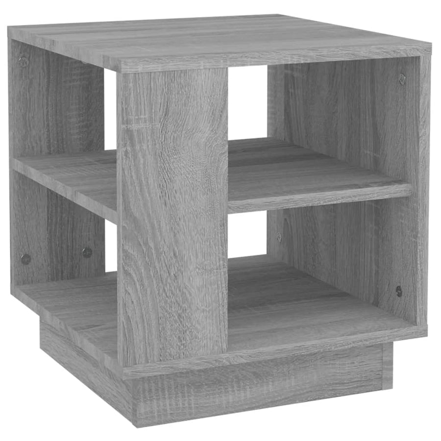 Salontafel 40x40x43 cm bewerkt hout grijs sonoma eikenkleurig Grijs sonoma