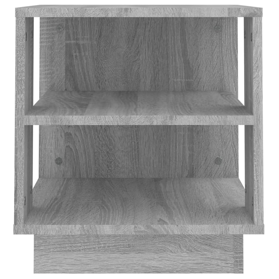 Salontafel 40x40x43 cm bewerkt hout grijs sonoma eikenkleurig Grijs sonoma