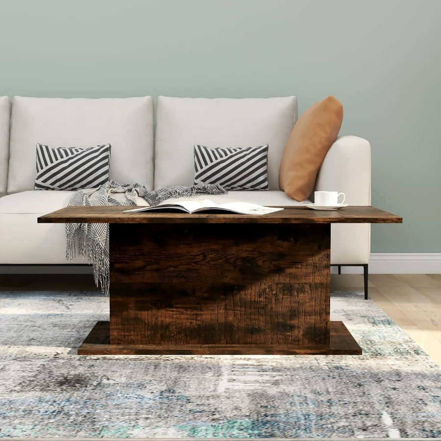 Salontafel 02X55,5X40 Cm Spaanplaat Kleurig Gerookt eiken