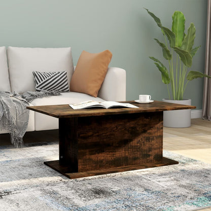 Salontafel 02X55,5X40 Cm Spaanplaat Kleurig Gerookt eiken