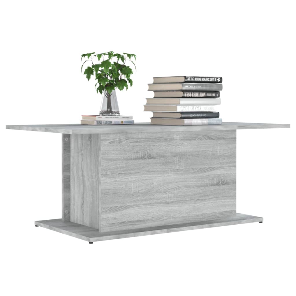 Salontafel 102x55,5x40 cm spaanplaat grijs sonoma eikenkleurig Grijs sonoma