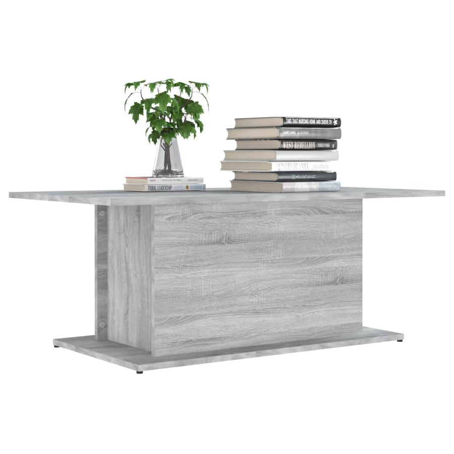 Salontafel 102x55,5x40 cm spaanplaat grijs sonoma eikenkleurig Grijs sonoma