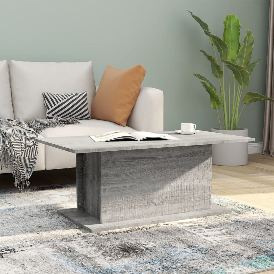Salontafel 102x55,5x40 cm spaanplaat grijs sonoma eikenkleurig Grijs sonoma