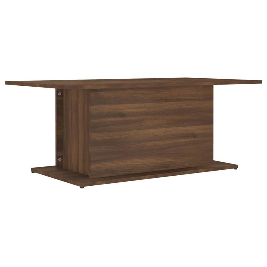 Salontafel 102x55,5x40 cm spaanplaat bruineikenkleurig bruin eikenkleur