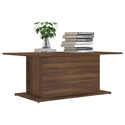 Salontafel 102x55,5x40 cm spaanplaat bruineikenkleurig bruin eikenkleur