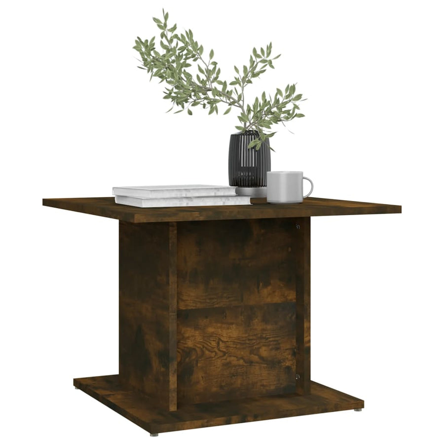 Salontafel 55,5X55,5X40 Cm Spaanplaat Kleurig Gerookt eiken