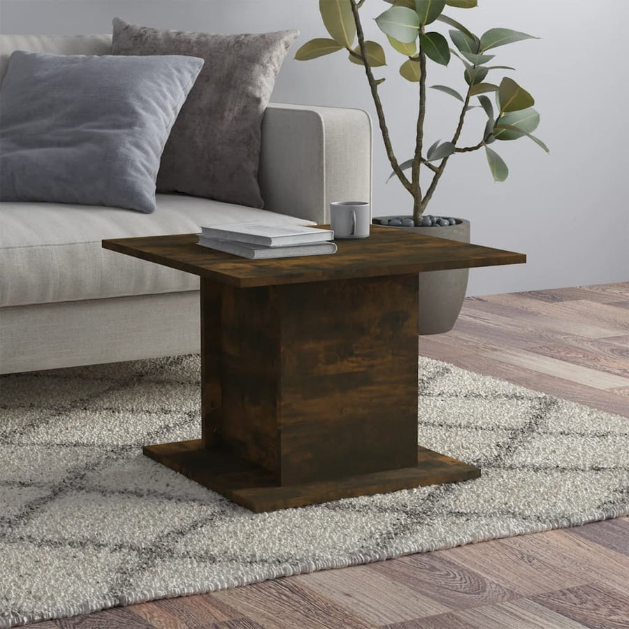 Salontafel 55,5X55,5X40 Cm Spaanplaat Kleurig Gerookt eiken