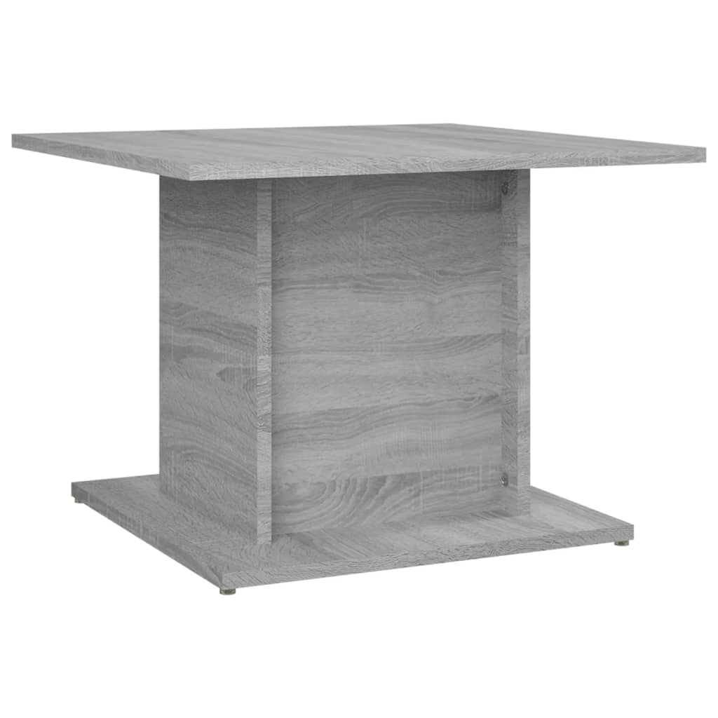 Salontafel 55,5X55,5X40 Cm Spaanplaat Eikenkleurig Grijs sonoma