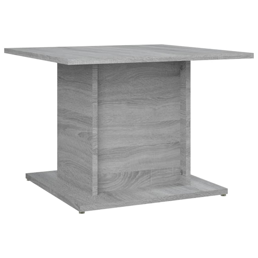 Salontafel 55,5X55,5X40 Cm Spaanplaat Eikenkleurig Grijs sonoma