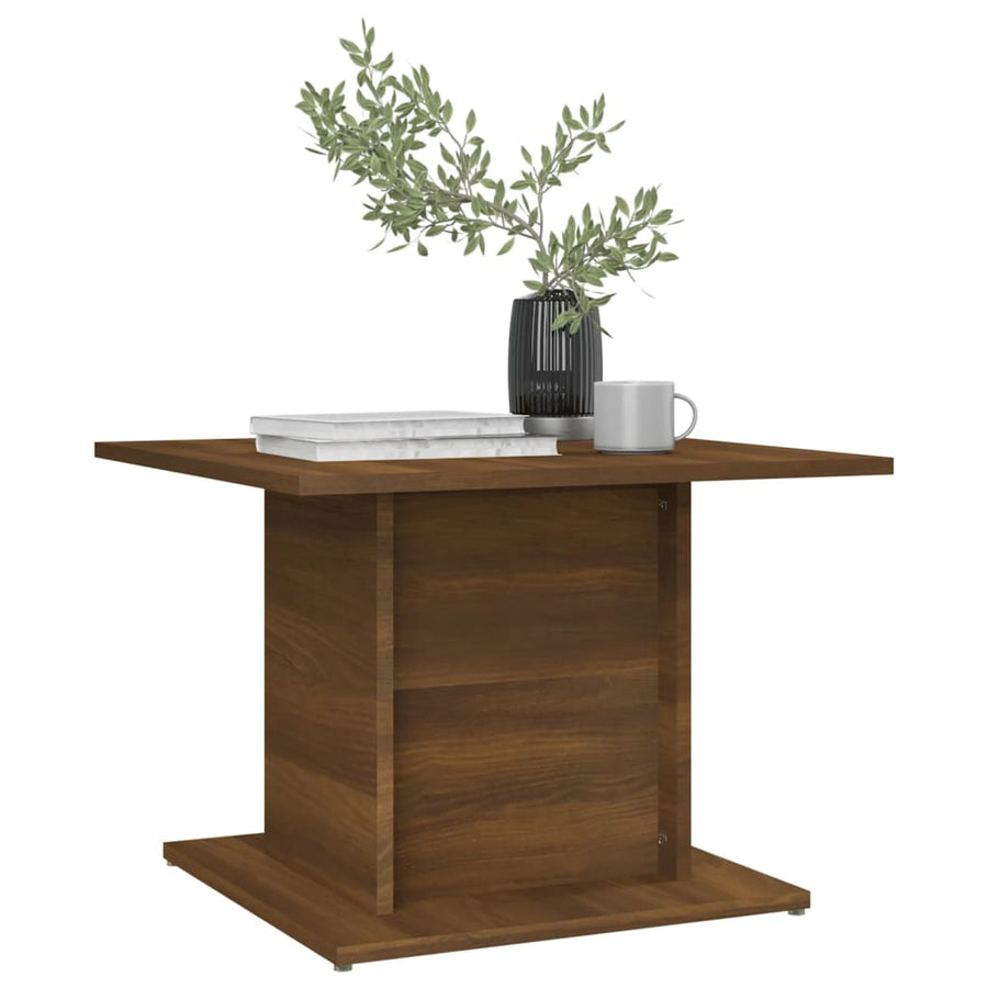 Salontafel 55,5X55,5X40 Cm Spaanplaat Bruineikenkleurig bruin eikenkleur