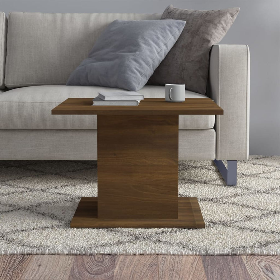 Salontafel 55,5X55,5X40 Cm Spaanplaat Bruineikenkleurig bruin eikenkleur