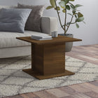 Salontafel 55,5x55,5x40 cm spaanplaat bruin