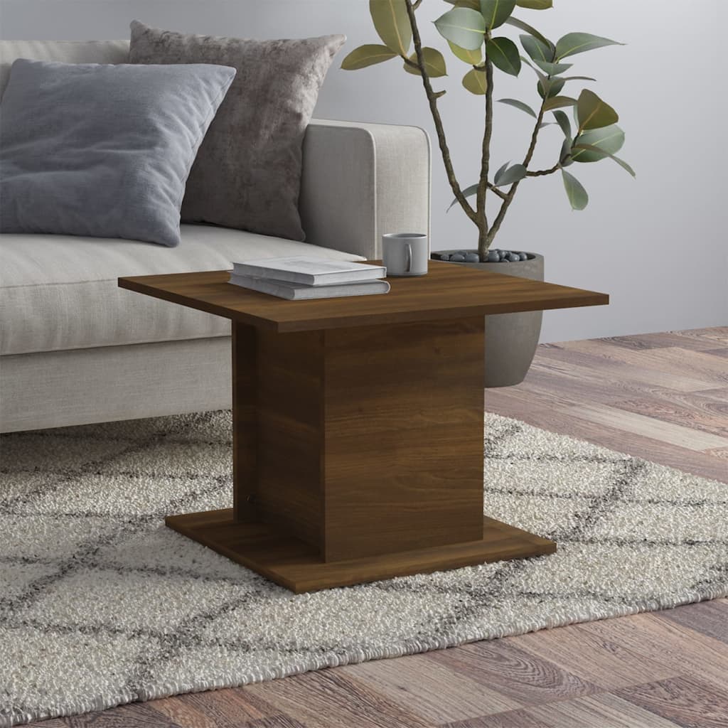 Salontafel 55,5X55,5X40 Cm Spaanplaat Bruineikenkleurig bruin eikenkleur