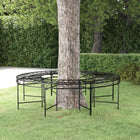 Tree bench round Ø160 cm steel black