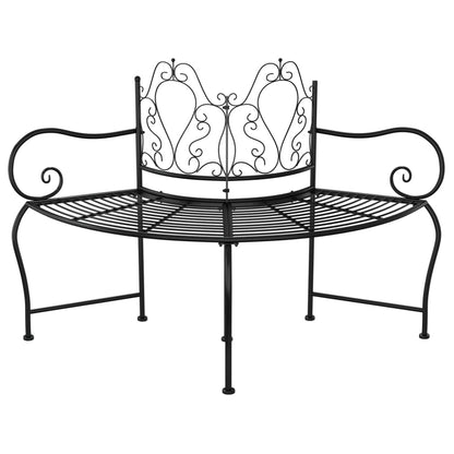 Boombank 150 cm staal zwart
