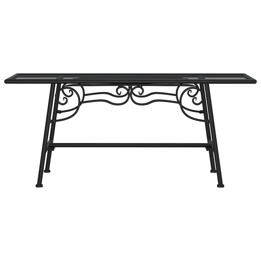 Boombank 110 Cm Staal Zwart