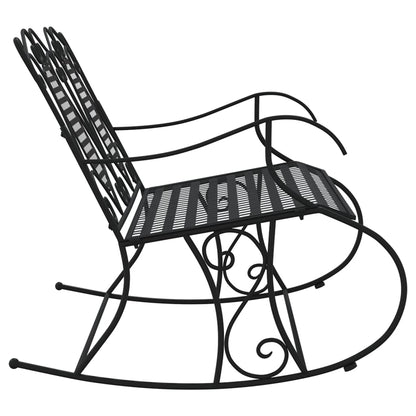 Schommelbank 2-Zits 3 Cm Staal Zwart 113 x 84 x 94 cm