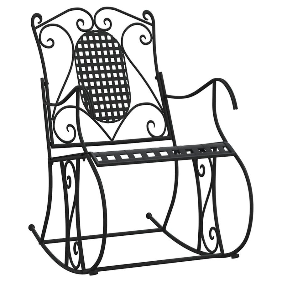 Schommelbank 84 Cm Staal Zwart 84 x 54 x 95 cm