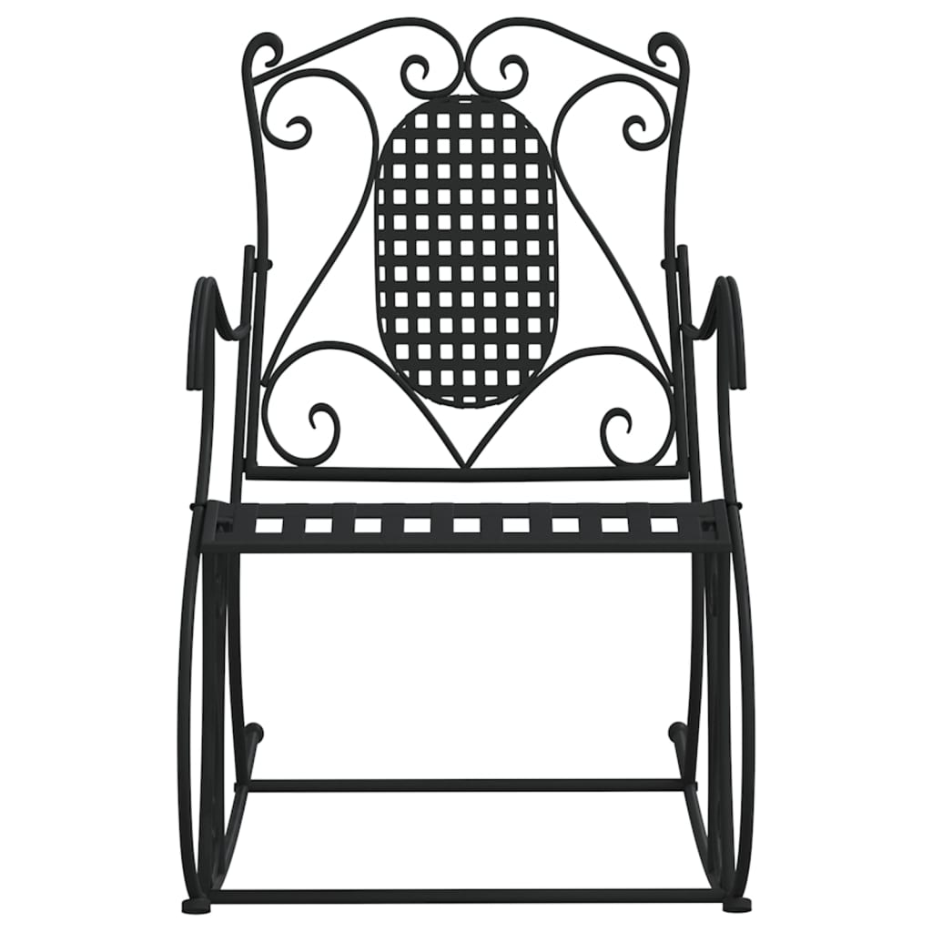 Schommelbank 84 Cm Staal Zwart 84 x 54 x 95 cm