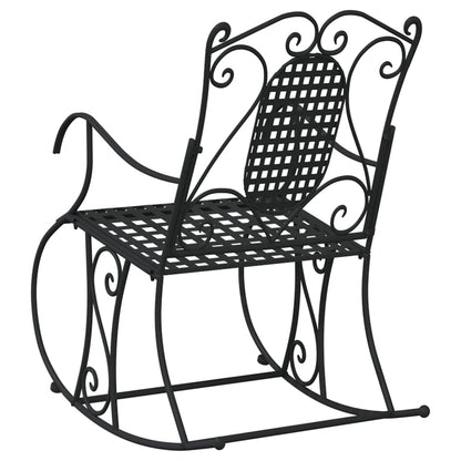 Schommelbank 84 Cm Staal Zwart 84 x 54 x 95 cm