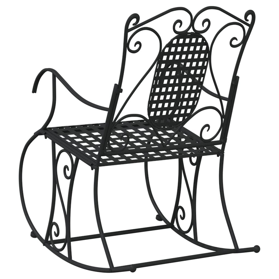 Schommelbank 84 Cm Staal Zwart 84 x 54 x 95 cm