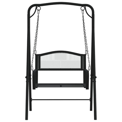 Schommelbank 124 Cm Staal Zwart