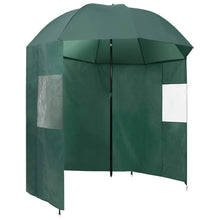 Visparaplu 220x193 cm groen