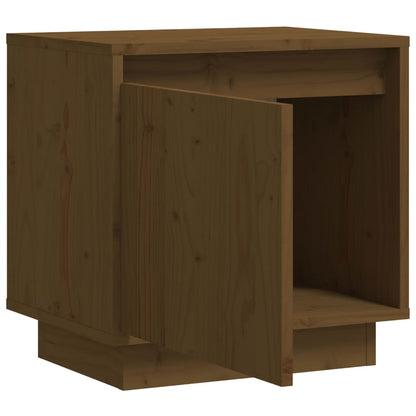 Nachtkastjes 40X30X40 Cm Massief Grenenhout 2 Honingbruin