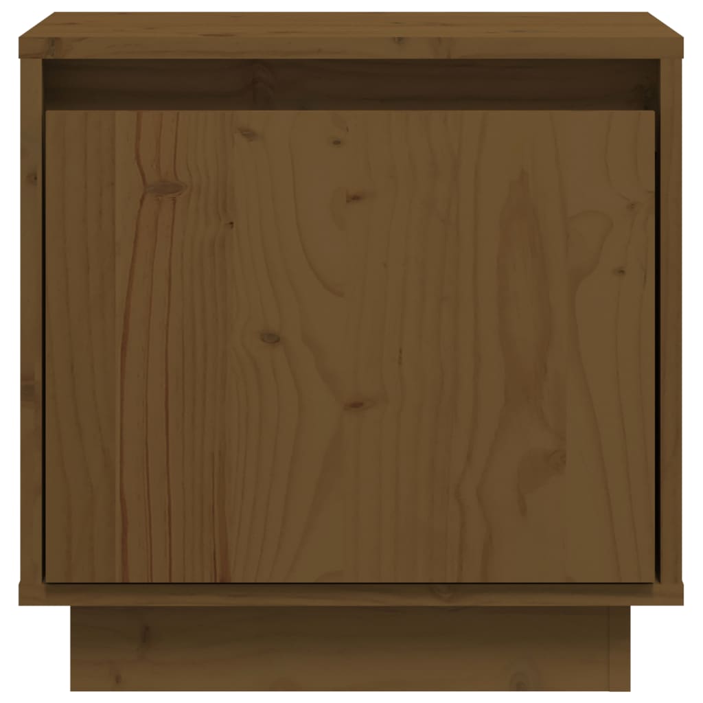 Nachtkastjes 40X30X40 Cm Massief Grenenhout 2 Honingbruin