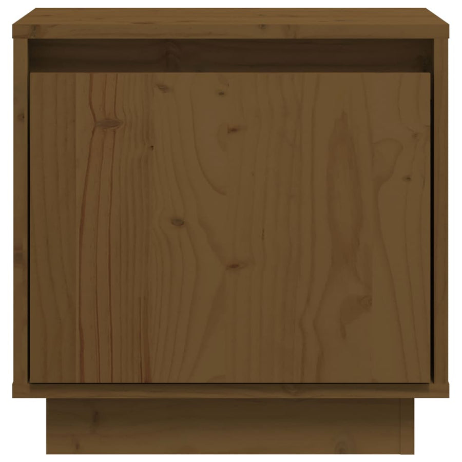 Nachtkastjes 40X30X40 Cm Massief Grenenhout 2 Honingbruin