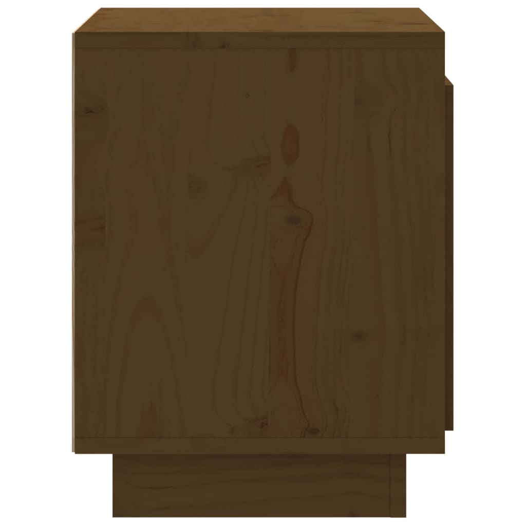 Nachtkastjes 40X30X40 Cm Massief Grenenhout 2 Honingbruin