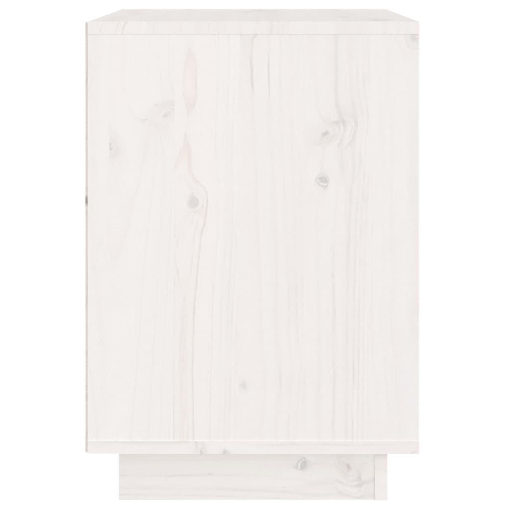 Nachtkastjes 40X35X50 Cm Massief Grenenhout 2 Wit