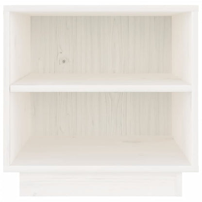 Nachtkastjes 40X34X40 Cm Massief Grenenhout 2 Wit