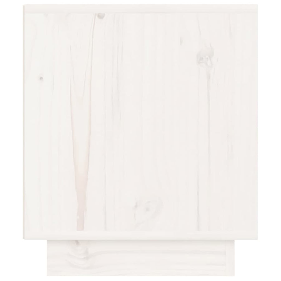 Nachtkastjes 40X34X40 Cm Massief Grenenhout 2 Wit