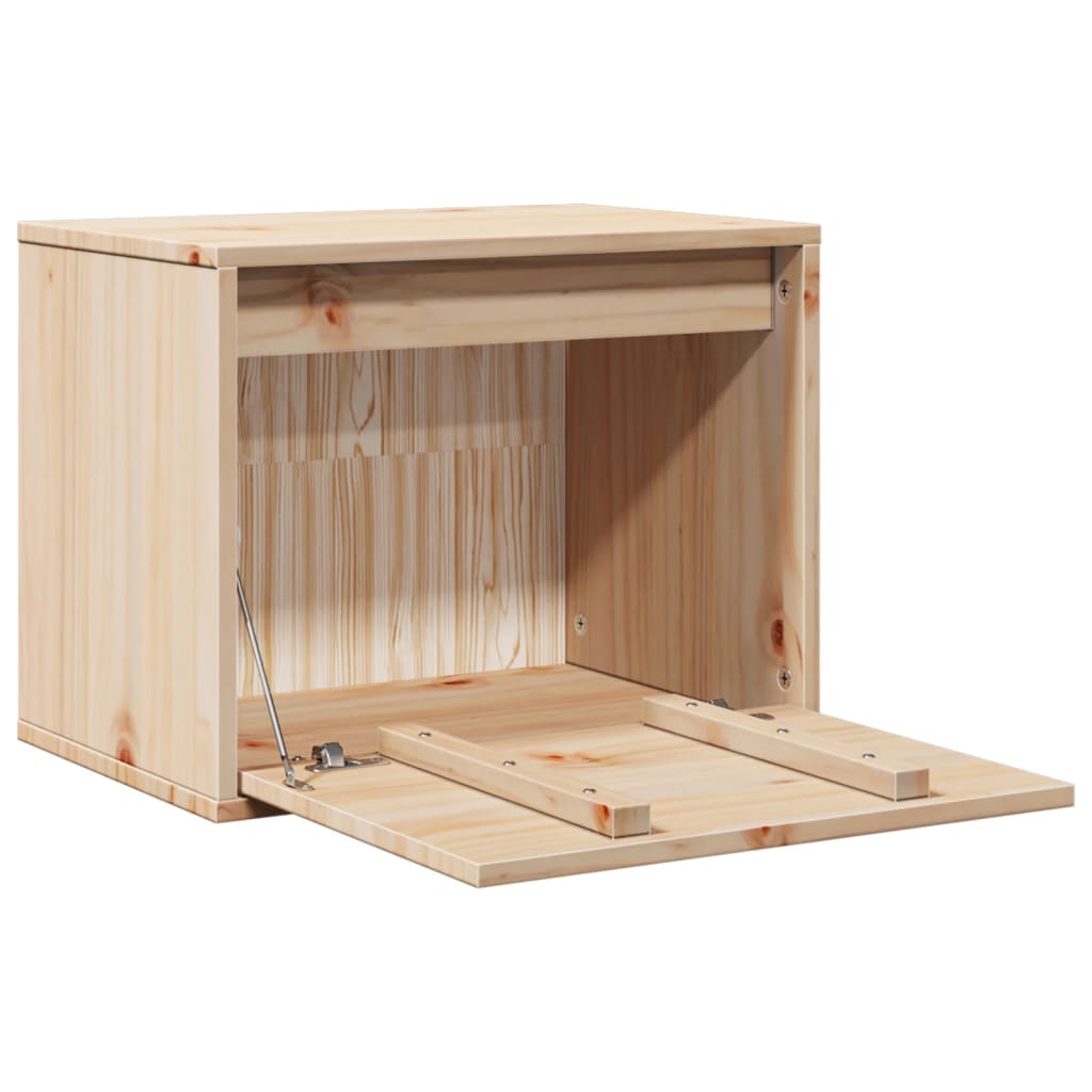 Wandkast 45X30X35 Cm Massief Grenenhout