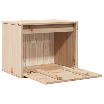Wandkast 45X30X35 Cm Massief Grenenhout